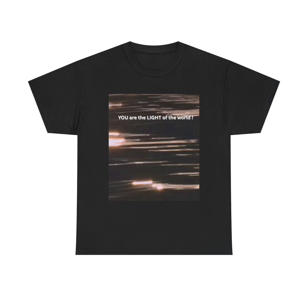 Light of the World Unisex Tee with Lighted Skyline Design