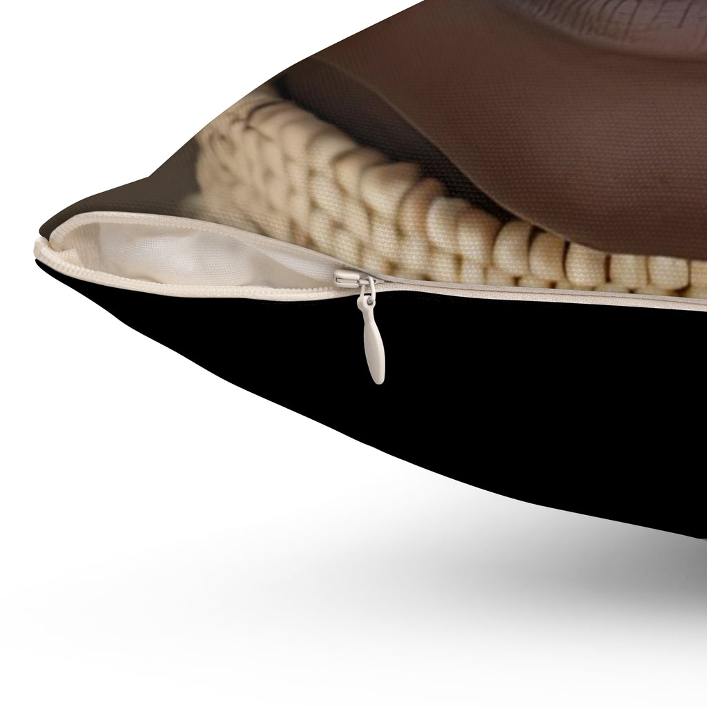 Exquisite African Beauty Accent Pillow, 14X14" Home Decor, Throw Pillow, Unique Gift, Couch Cushion, Ethnic Art, Living Room Style