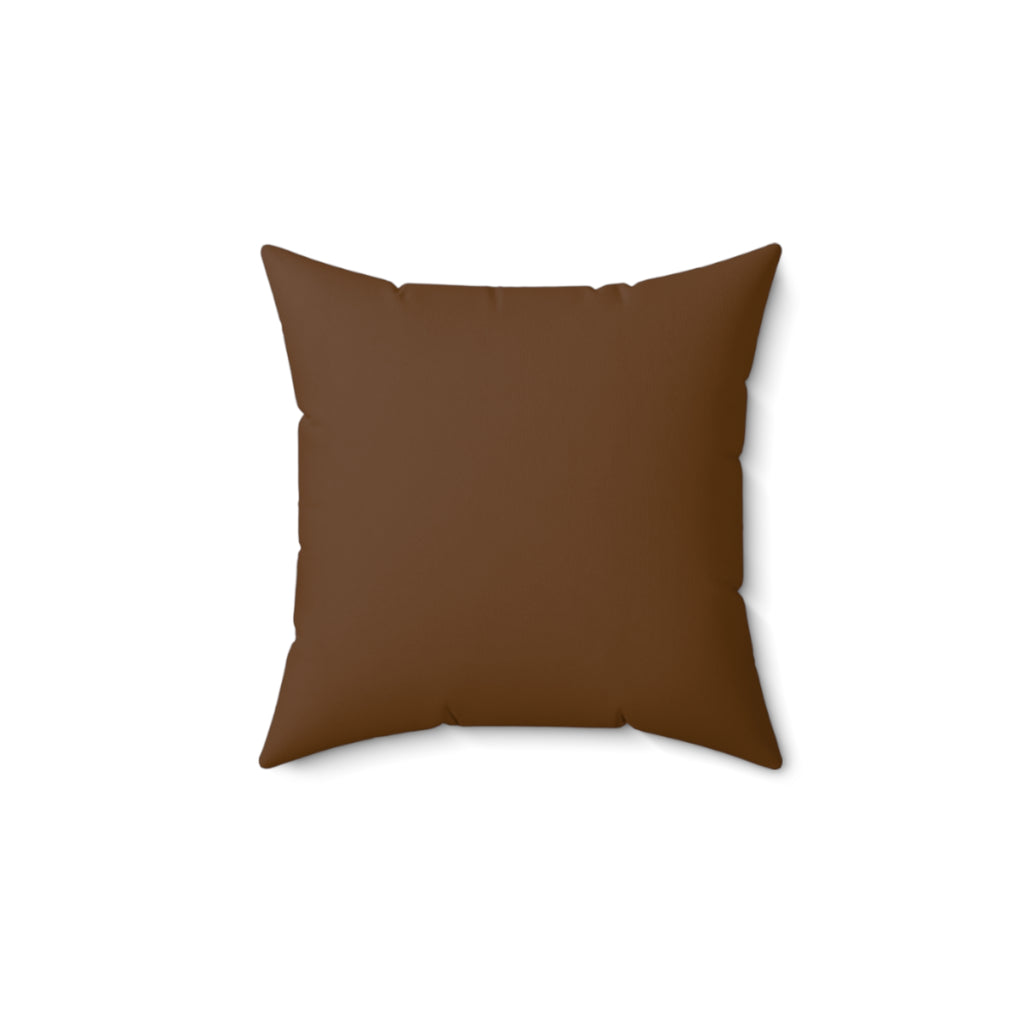 Elegant Afrocentric Square Pillow, 14X14" Home Decor, Living Room Accent, Black Art Pillow, Gift for Her, Cultural Decor