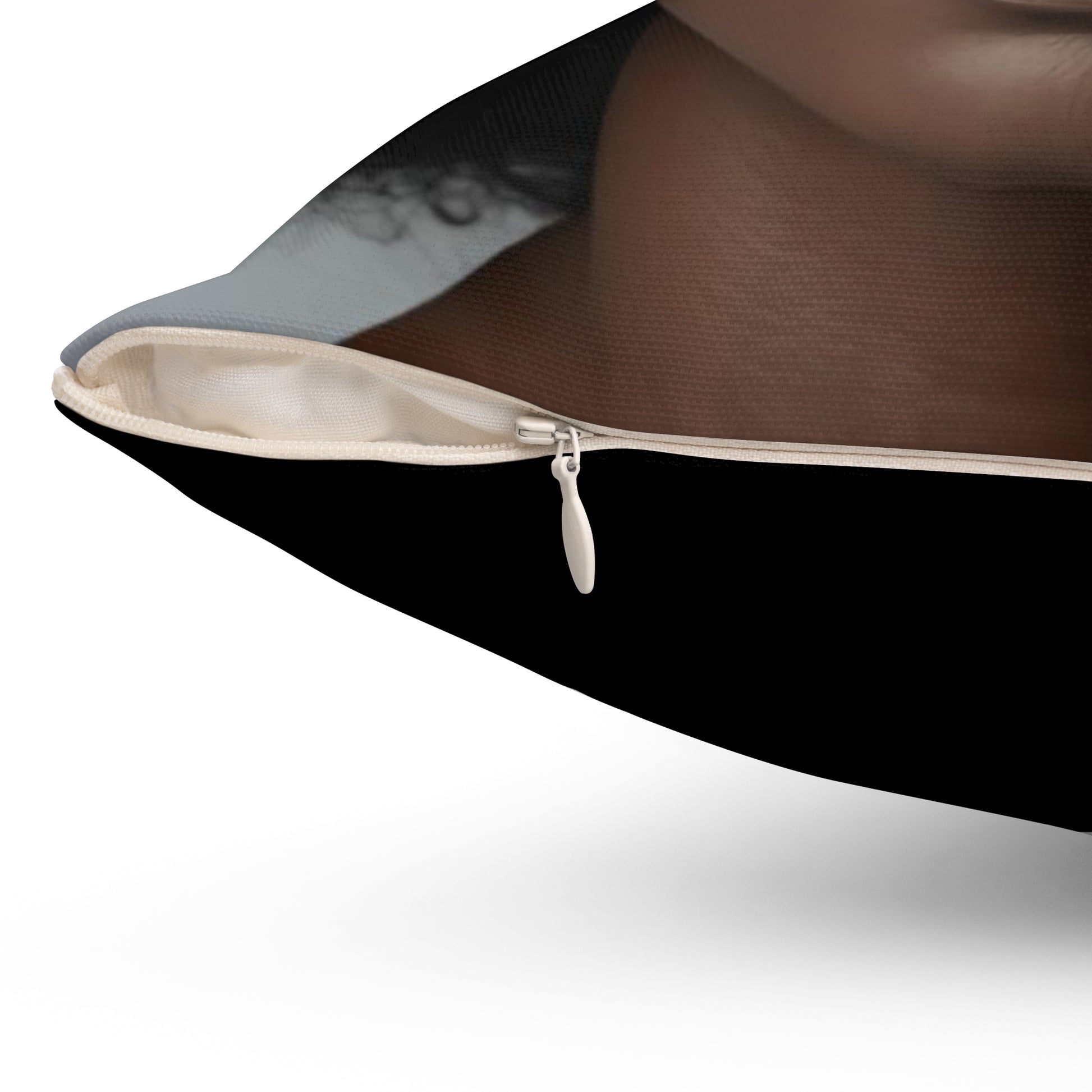 Elegant Beauty Afrocentric Square Pillow, 14X14" Home Decor, Living Room Accent, Black Art Pillow, Gift for Her, Cultural Decor